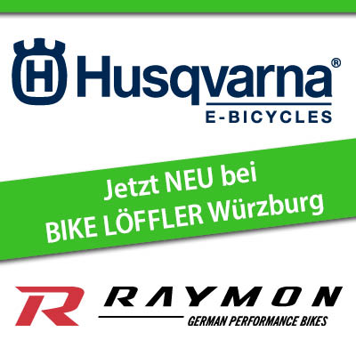 Jetzt Neu in Würzburg - Huqvarna und Raymon Bikes bei Löffler