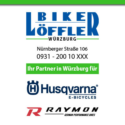 Jetzt Neu in Würzburg - Huqvarna und Raymon Bikes bei Löffler