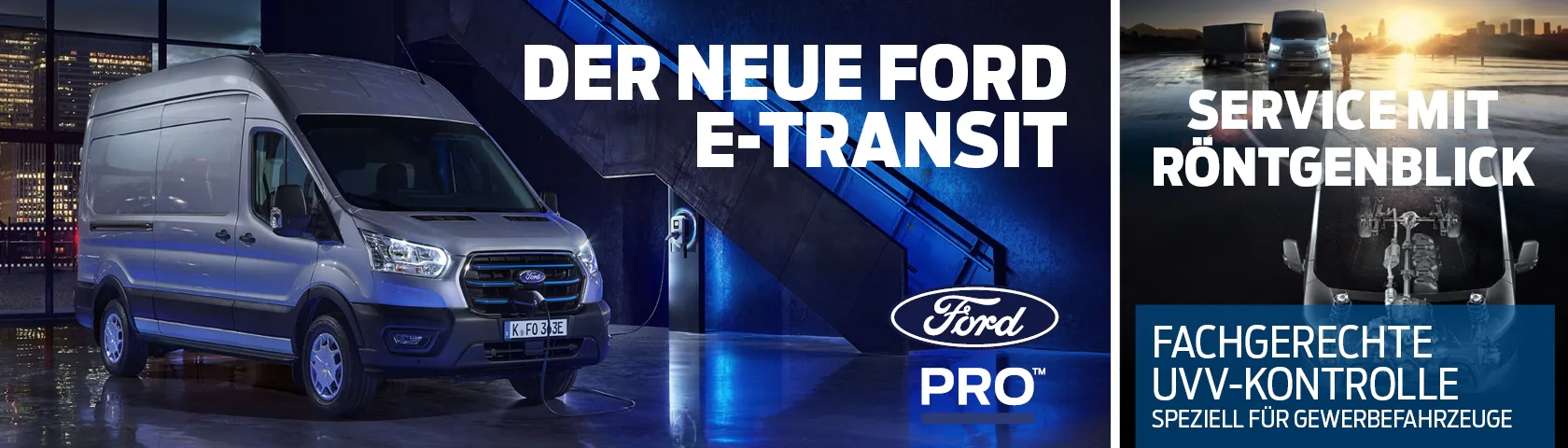 Der Ford E-Transit bei Auto Löffler