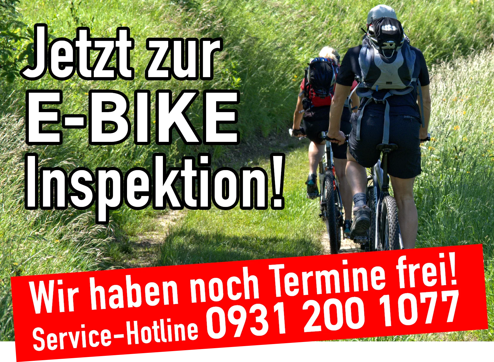 Jetzt zur E-Bike Inspektion. Bike Löffler hat noch Termine frei. Service Hotline 0931 2001077